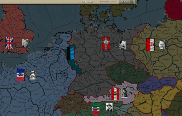 L'Europe aprés la capitulation Allemande.
